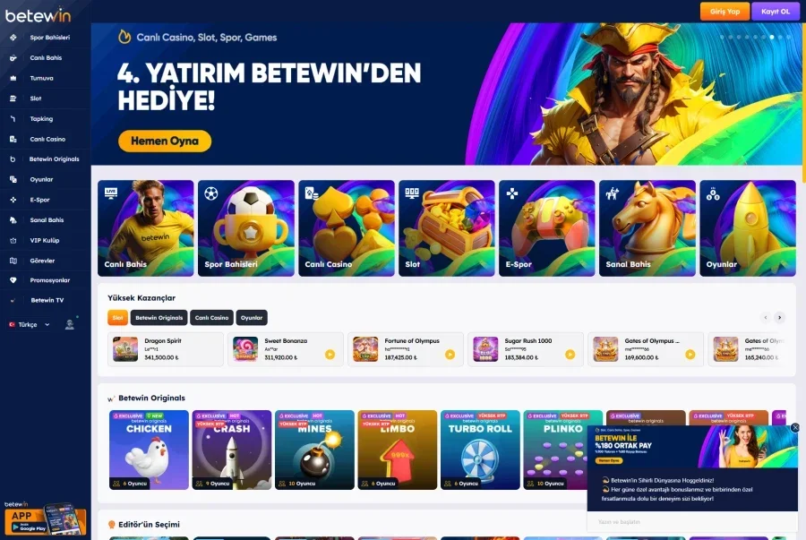 Betewin ekran görüntüsü